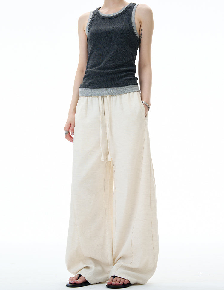 MADWITCH MINIMALIST WIDE LEG PANTS #DS2512