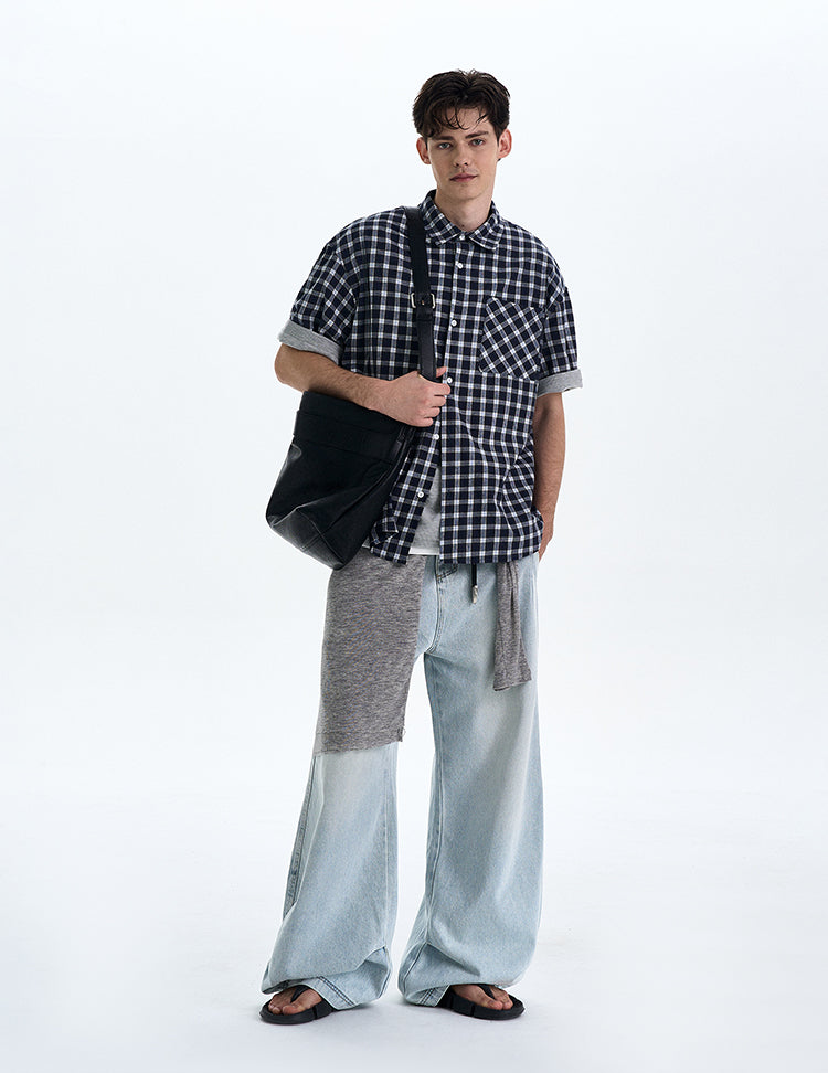 MADWITCH DETACHABLE HOODED SHORT SHIRT #RC218