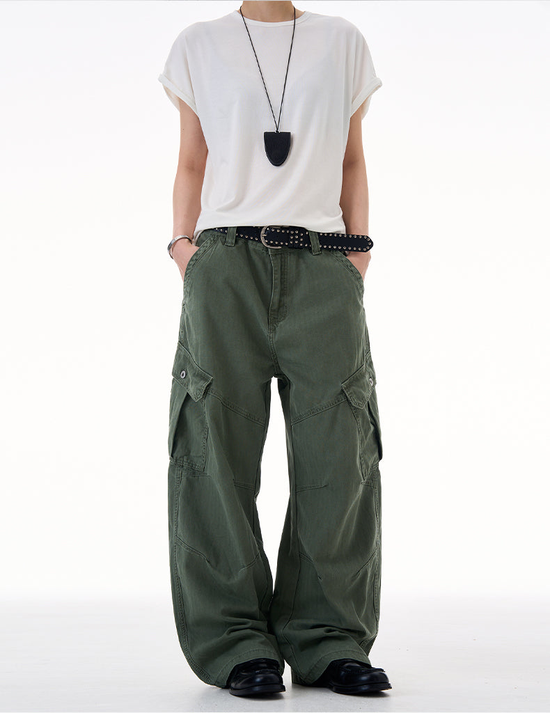 MADWITCH UTILITY RELAXED FIT PANTS #CK3557