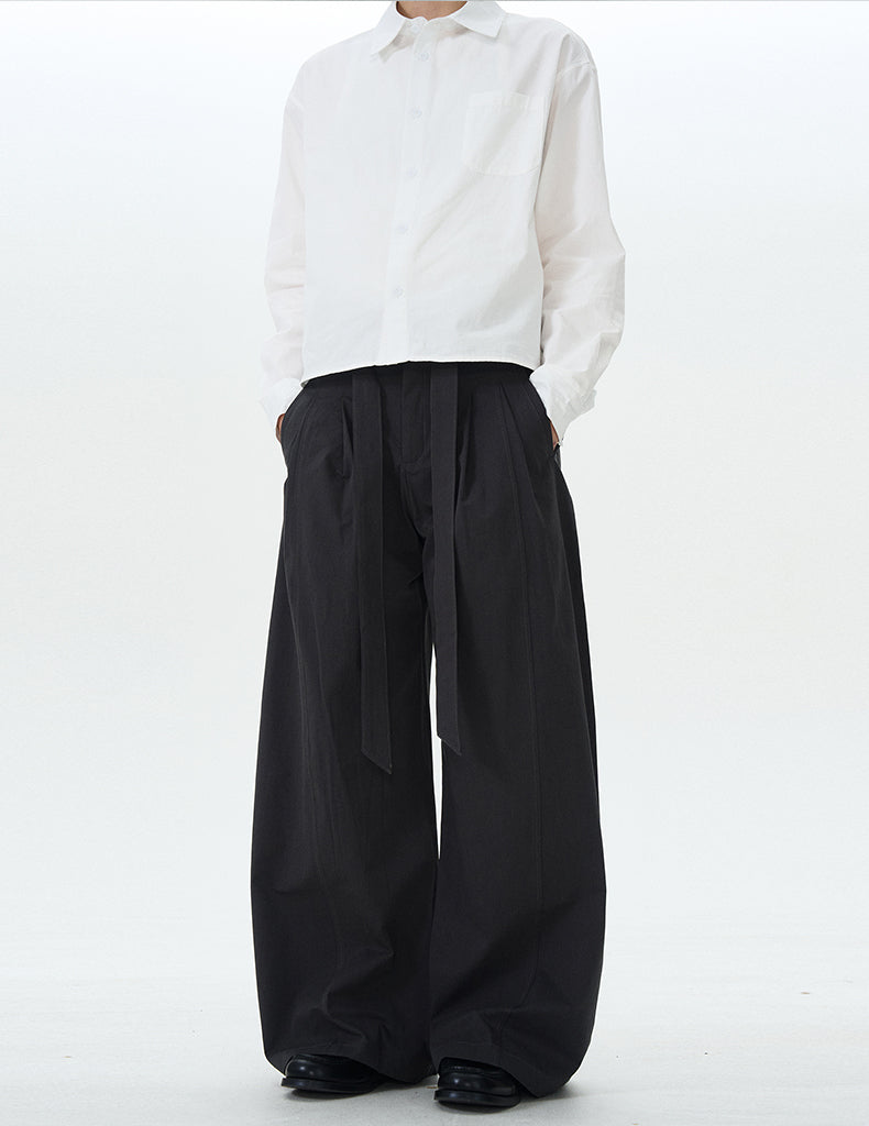 MADWITCH MINIMALIST DRAWSTRING CASUAL PANTS #RK176