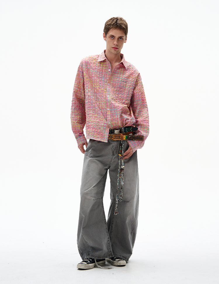 MADWITCH UNISEX BUBBLE COTTON LONG SLEEVE SHIRT #CR6218