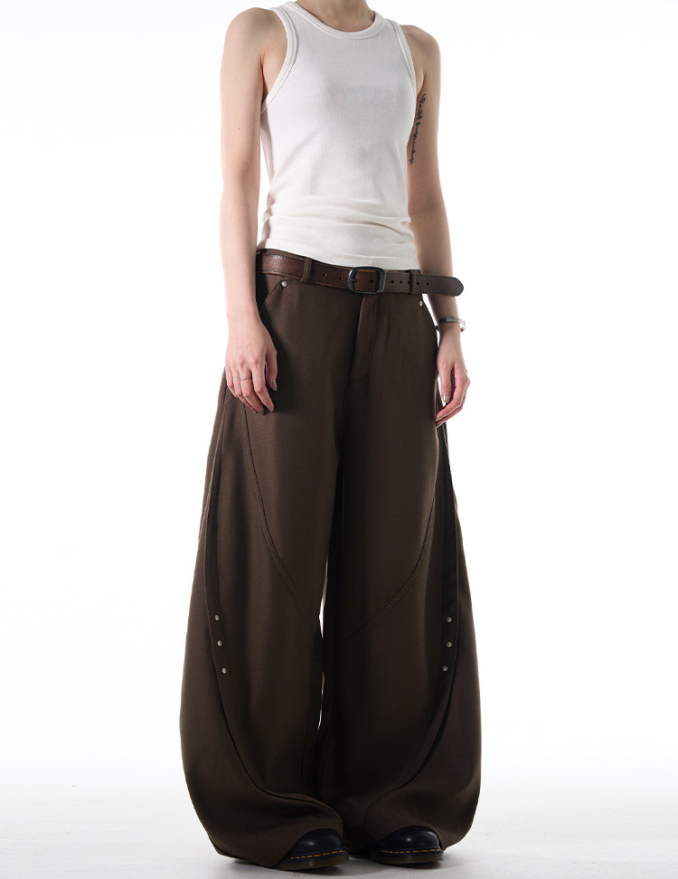 MADWITCH LOOSE FIT WIDE-LEG DENIM PANTS #C828