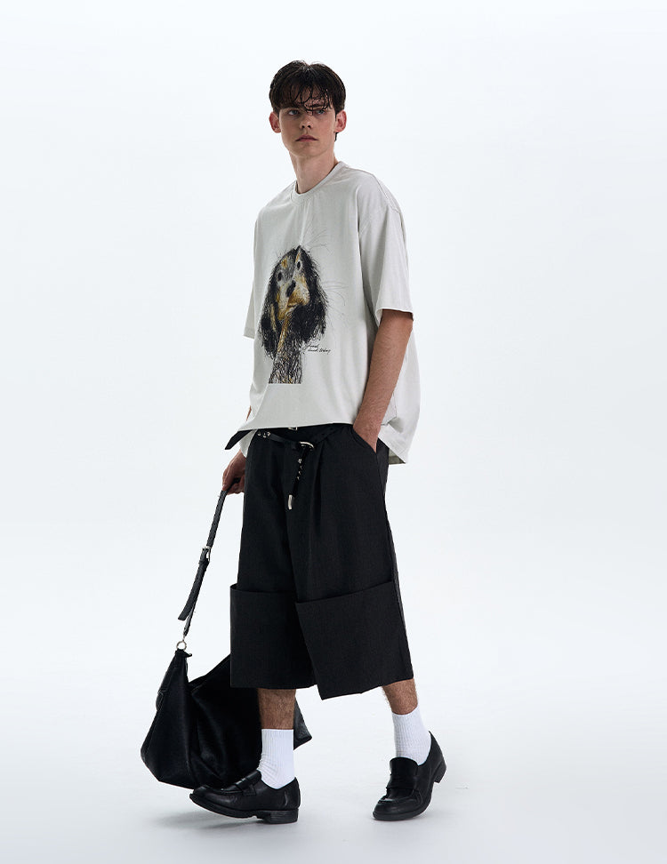 MADWITCH PUPPY PRINT TEE #990635