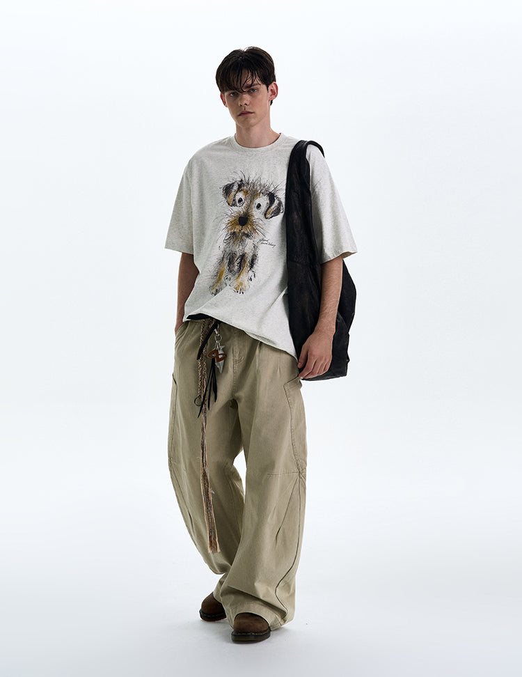 MADWITCH PUPPY PRINT TEE #990599