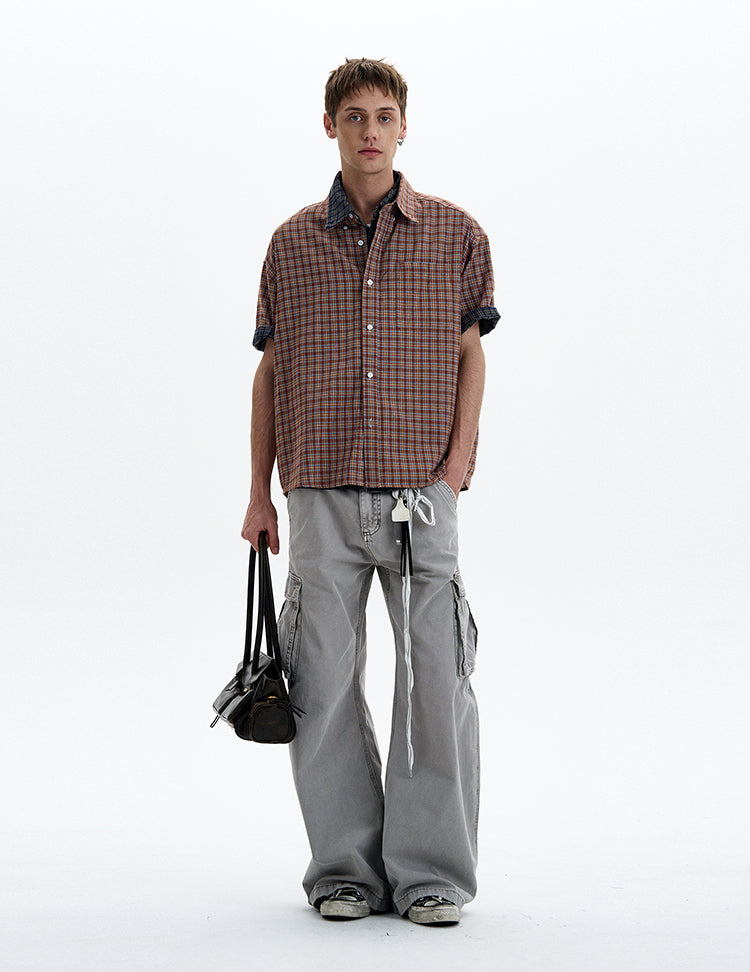 MADWITCH CONTRAST COLLAR SHIRT #CR230/CR232