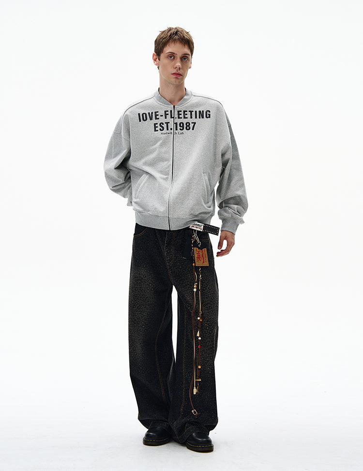 MADWITCH UNISEX VINTAGE ZIP-FRONT SHIRT #MD4153