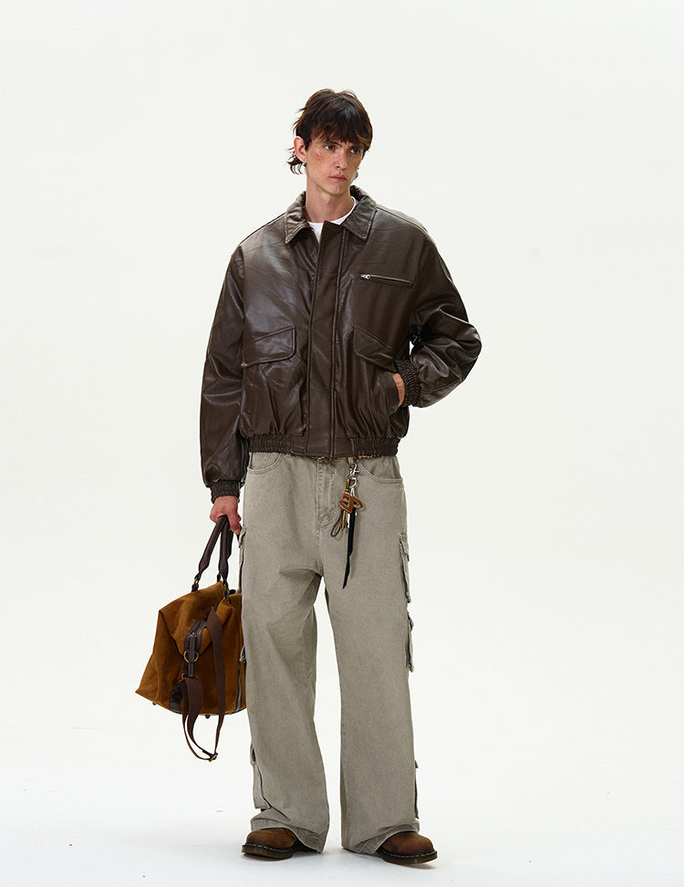 MADWITCH RETRO LEATHER JACKET #RW125