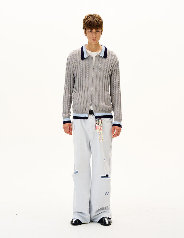 MADWITCH UNISEX KNIT CARDIGAN SWEATER #AK064