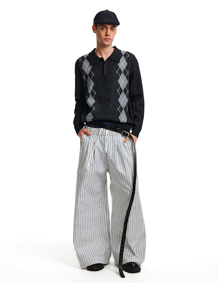 MADWITCH POLO DIAMOND KNIT #MFY236