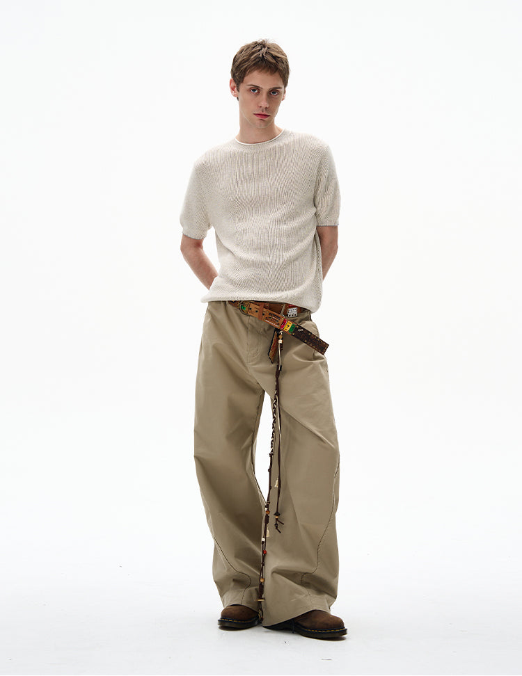 MADWITCH RETRO MINIMALIST KNIT TEE #250115