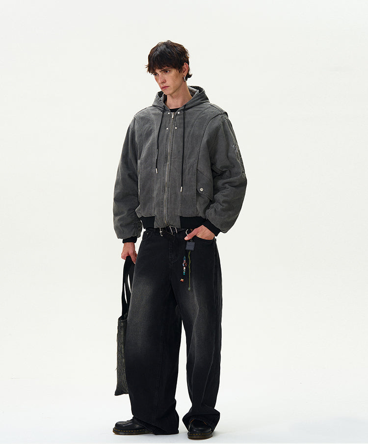 MADWITCH VINTAGE LOOSE-FIT COTTON JACKET #BM254