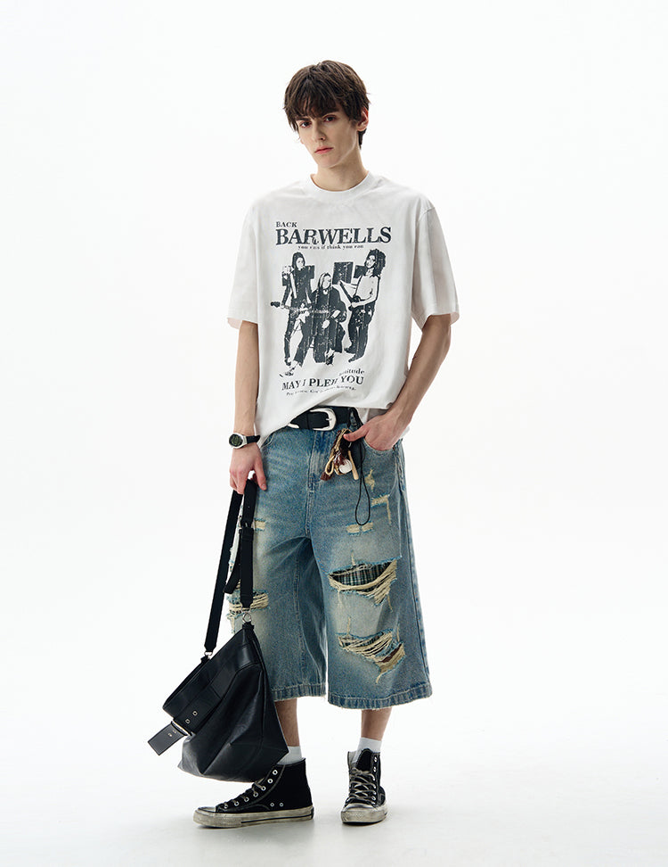 MADWITCH ROCK RETRO TEE #BW25701
