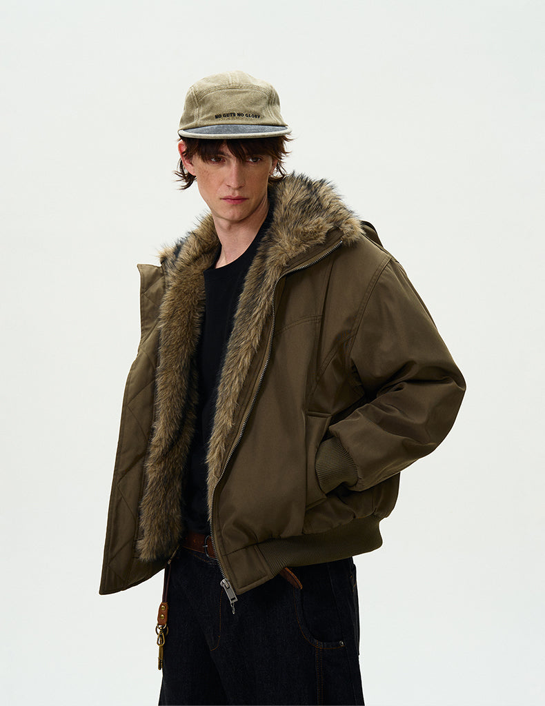 MADWITCH FAUX FUR PARKA COAT #990219