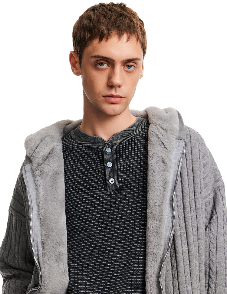 MADWITCH TWIST SHEAR COAT #MF3395