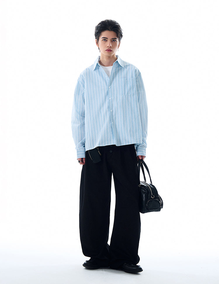 MADWITCH STRIPED LONG SHIRT #RC158