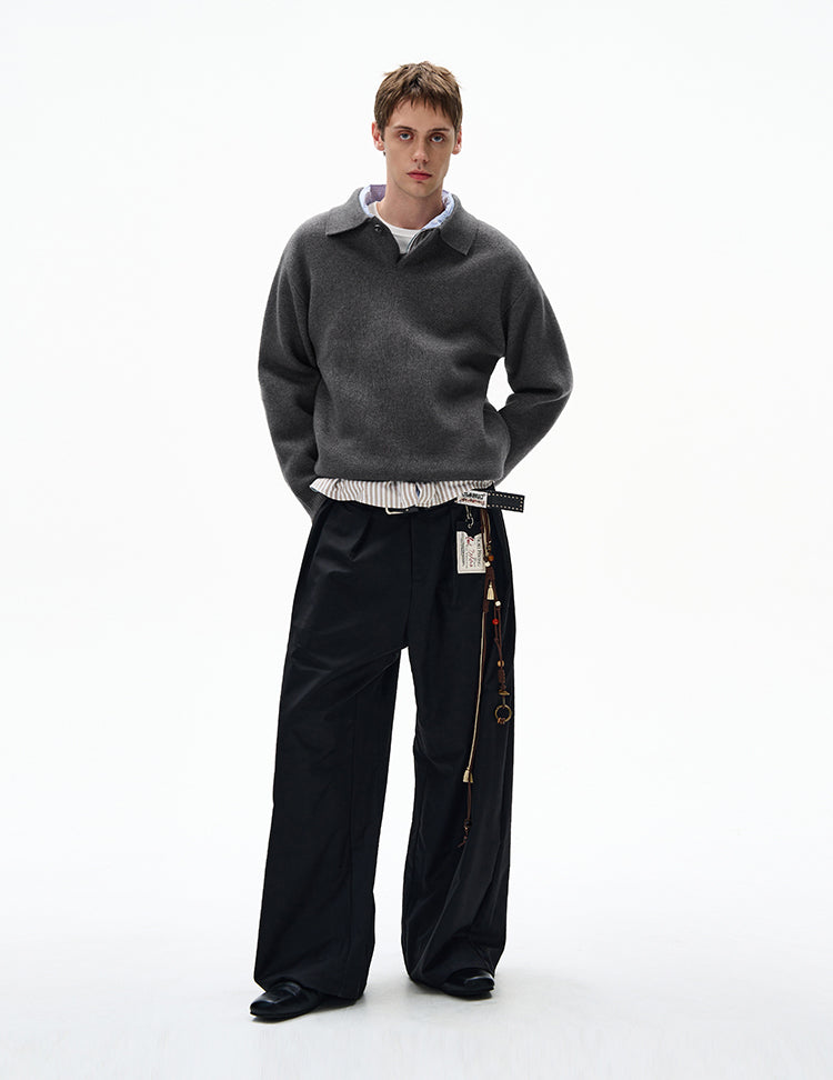 MADWITCH UNISEX KNITTED POLO SWEATER #6301