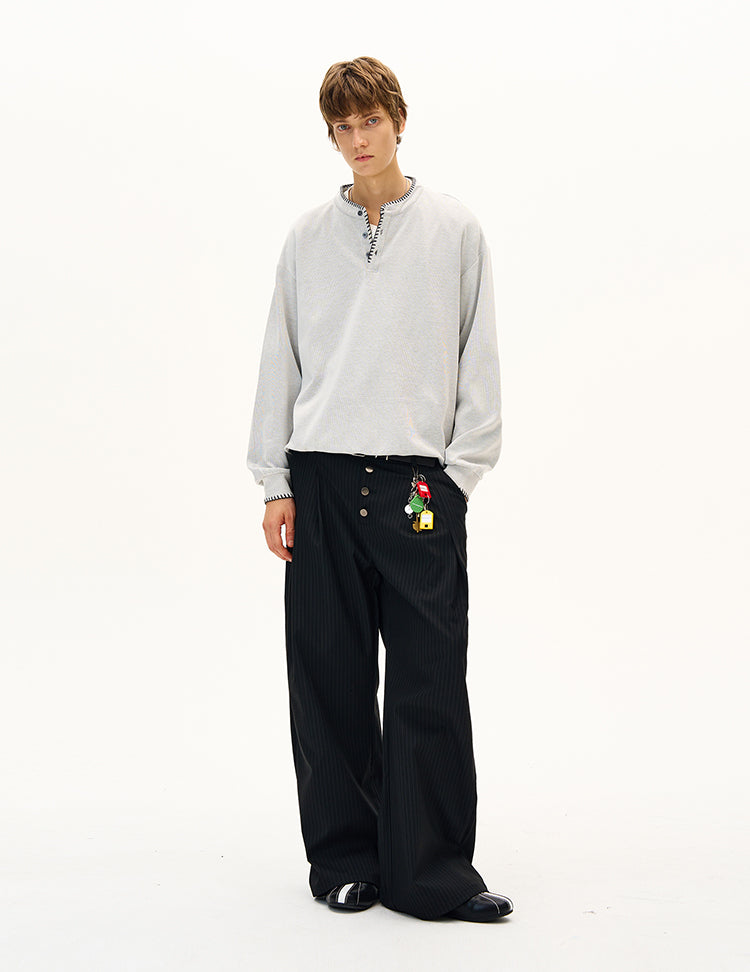 MADWITCH UNISEX RELAXED FIT CASUAL LONG SLEEVE #C258Q25