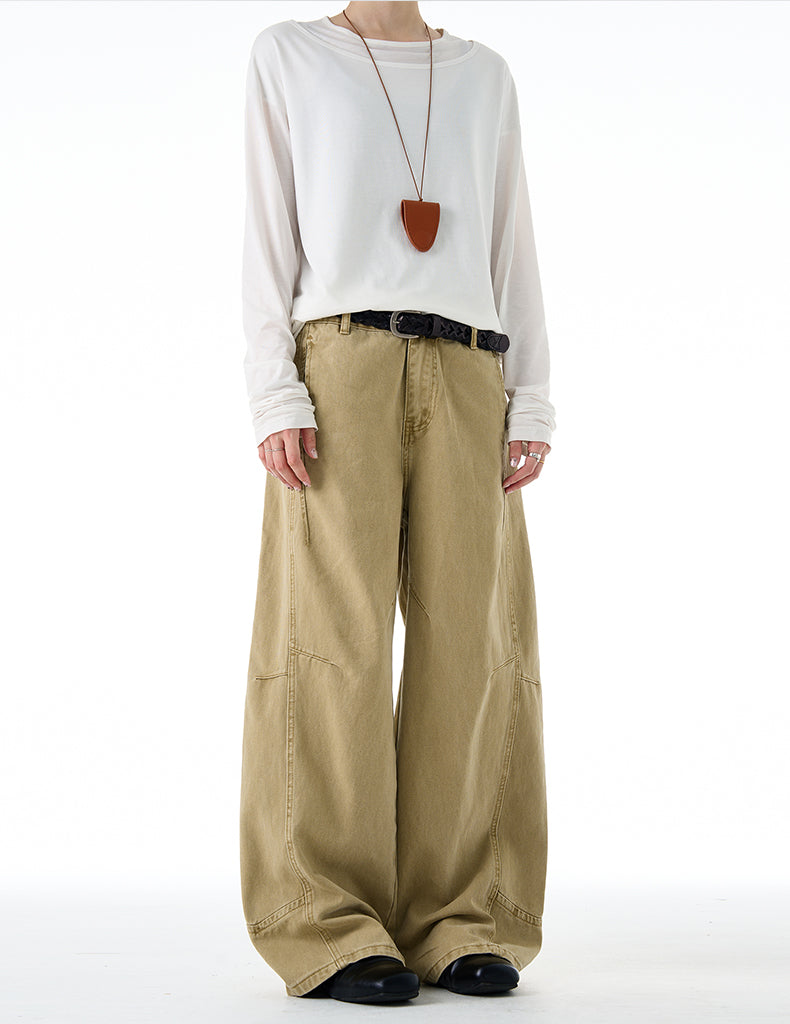 MADWITCH DISTRESSED WIDE LEG PANTS #CK3539
