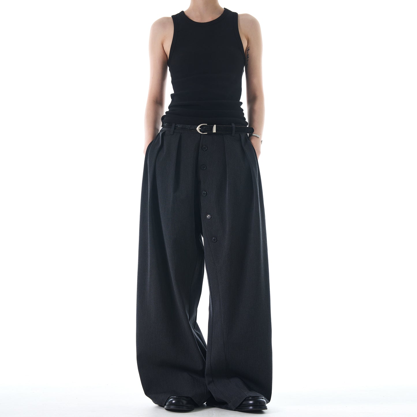 MADWITCH BUTTONED CASUAL TROUSERS #C832