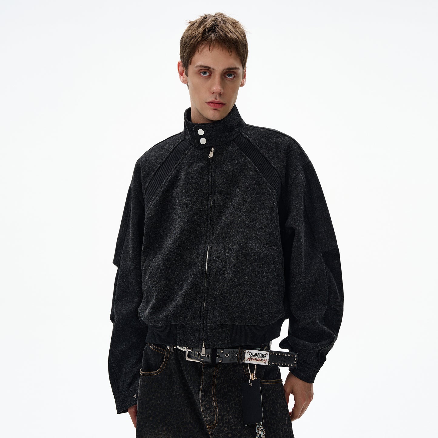MADWITCH UNISEX VINTAGE MANDARIN COLLAR JACKET #6279