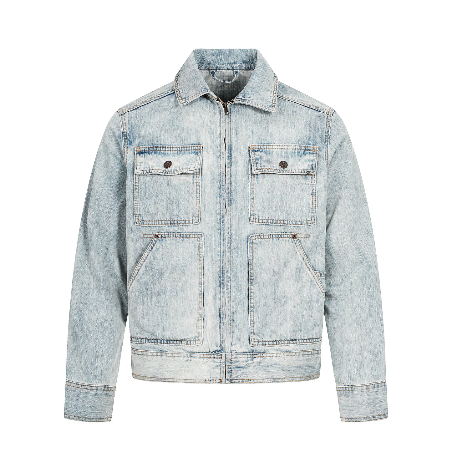 MADWITCH UNISEX VINTAGE WASHED DENIM JACKET #G6863