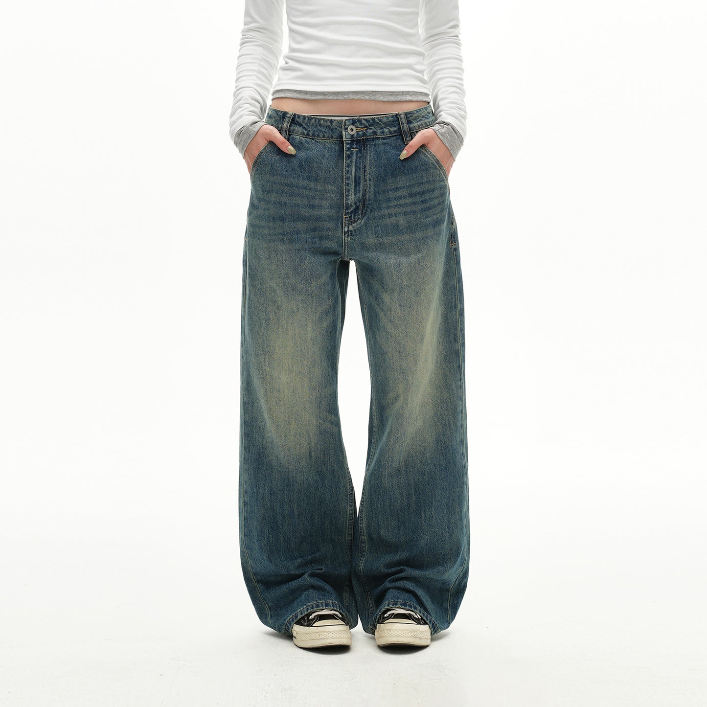 MADWITCH VINTAGE STRAIGHT DENIM #CK5525