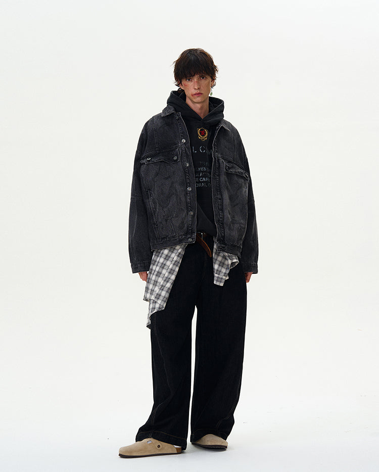 MADWITCH WASHED DENIM JACKET #JK97