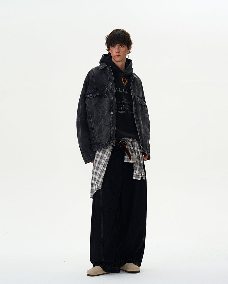 MADWITCH WASHED DENIM JACKET #JK97