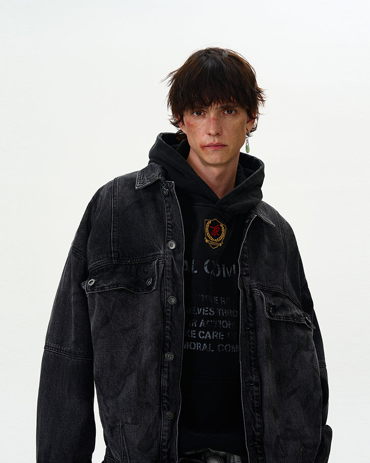 MADWITCH WASHED DENIM JACKET #JK97