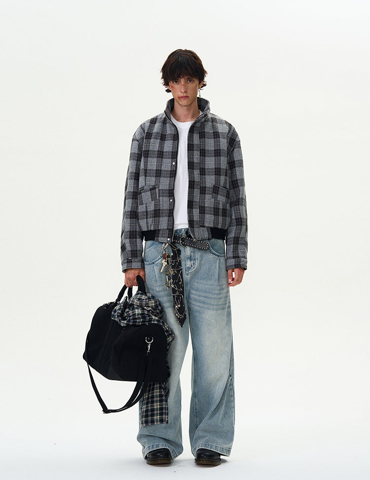 MADWITCH STAND COLLAR PADDED JACKET #RW136