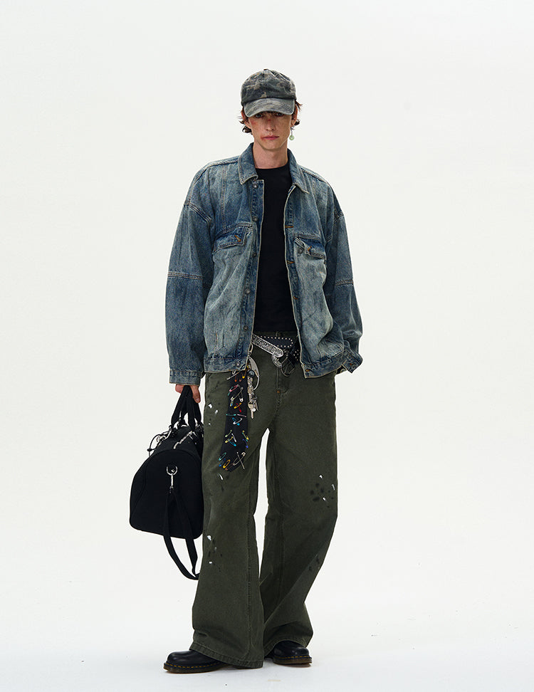 MADWITCH WASHED DENIM JACKET #JK97