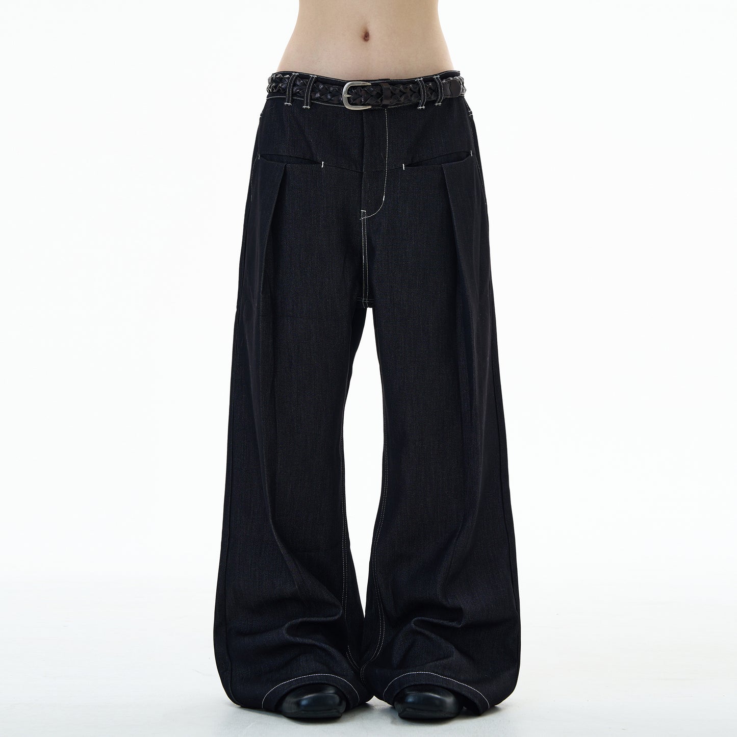 MADWITCH SLIM FLARE DRESS PANTS #AK028