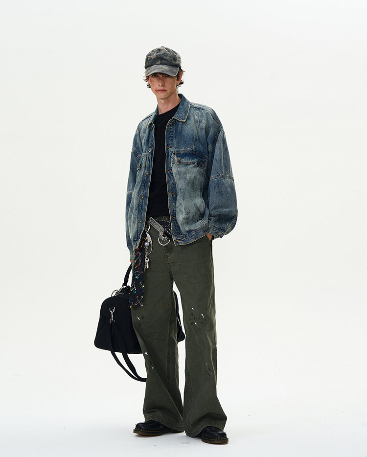 MADWITCH WASHED DENIM JACKET #JK97