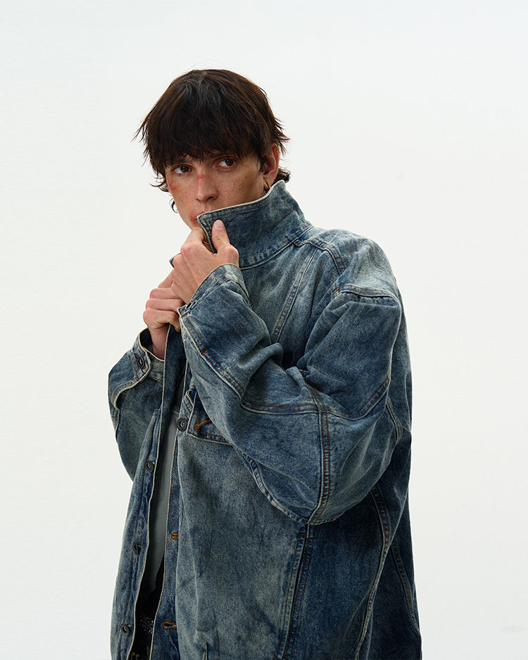 MADWITCH WASHED DENIM JACKET #JK97