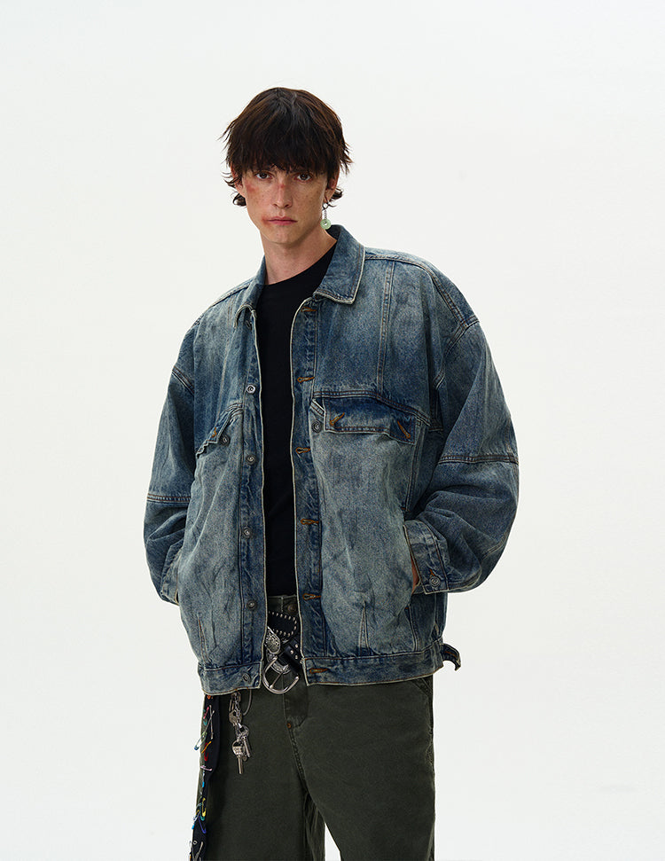 MADWITCH WASHED DENIM JACKET #JK97
