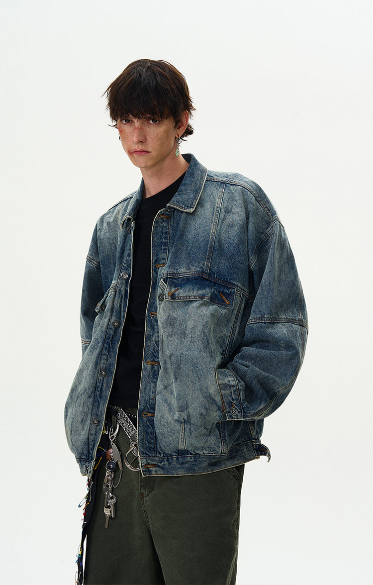 MADWITCH WASHED DENIM JACKET #JK97