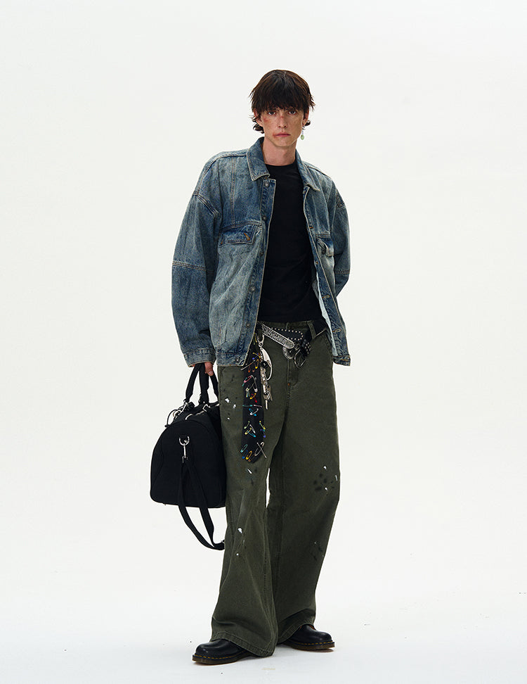 MADWITCH WASHED DENIM JACKET #JK97