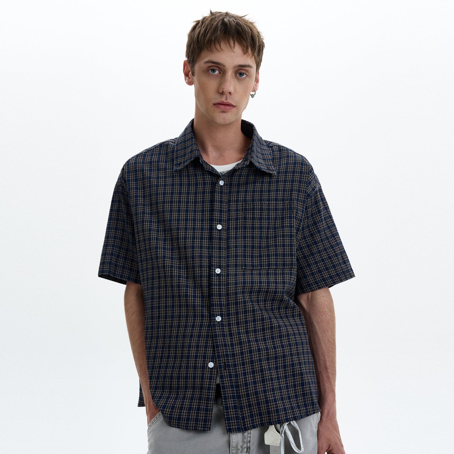 MADWITCH CONTRAST COLLAR SHIRT #CR230/CR232