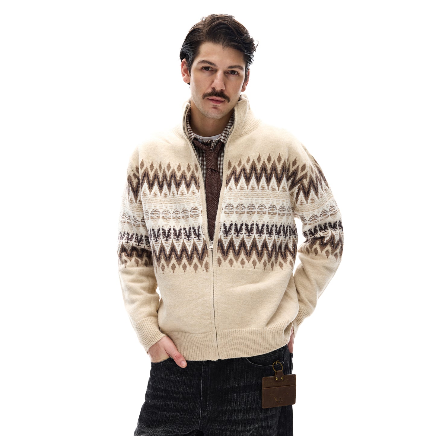 MADWITCH FAIR ISLE CARDIGAN #G208