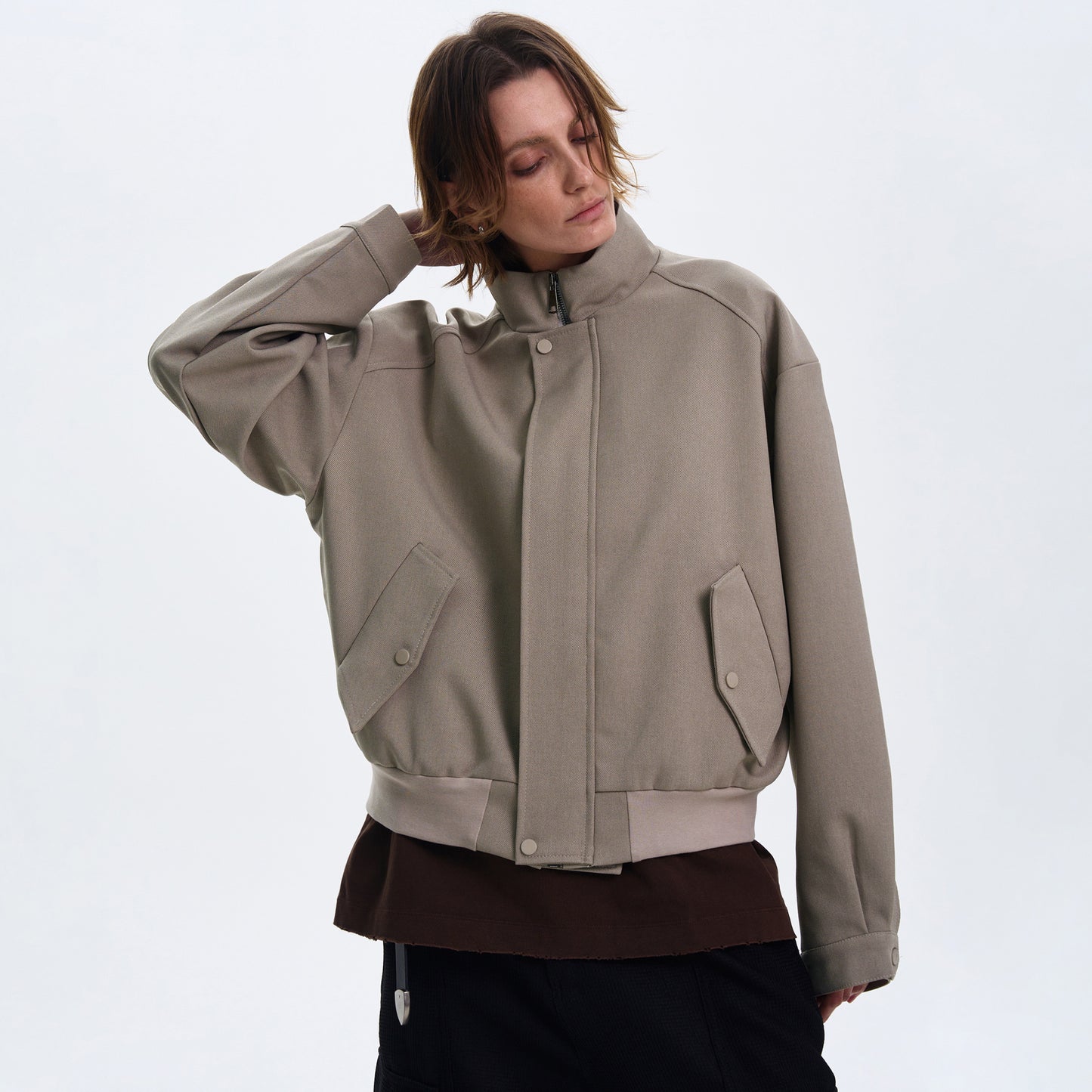 MADWITCH LOOSE STAND COLLAR JACKET #246006