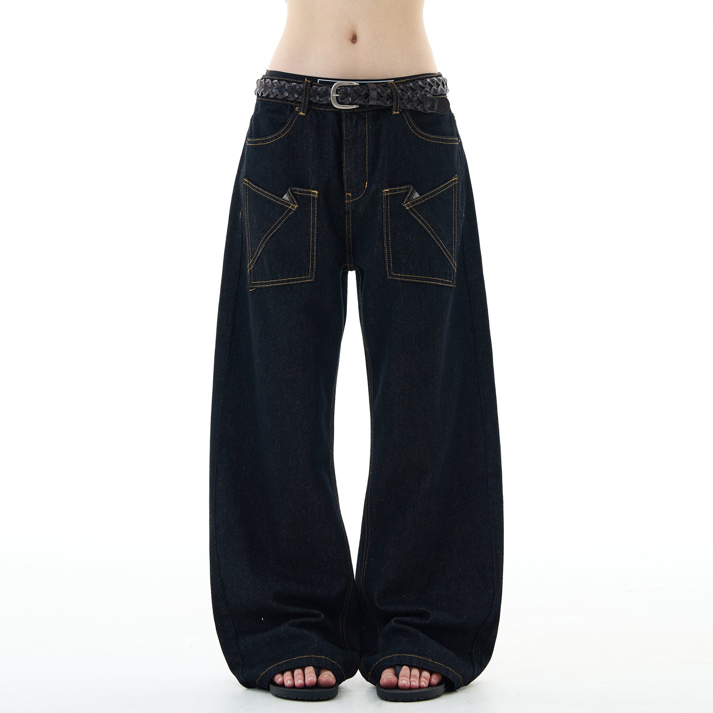 MADWITCH REVERSIBLE DENIM JEANS #DR8217