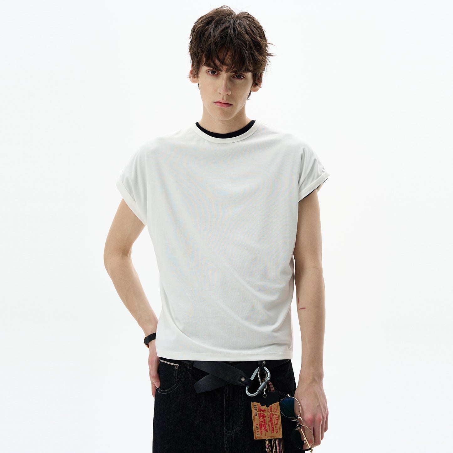 MADWITCH WING-SLEEVE STRUCTURED TEE #27342