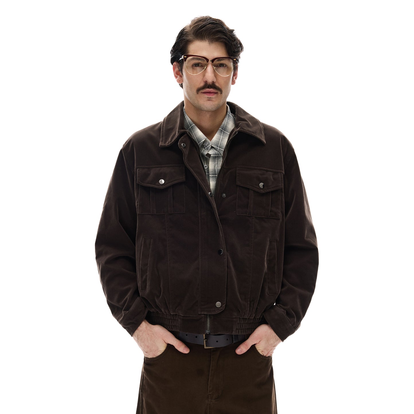 MADWITCH SUEDE SAFARI JACKET #9865