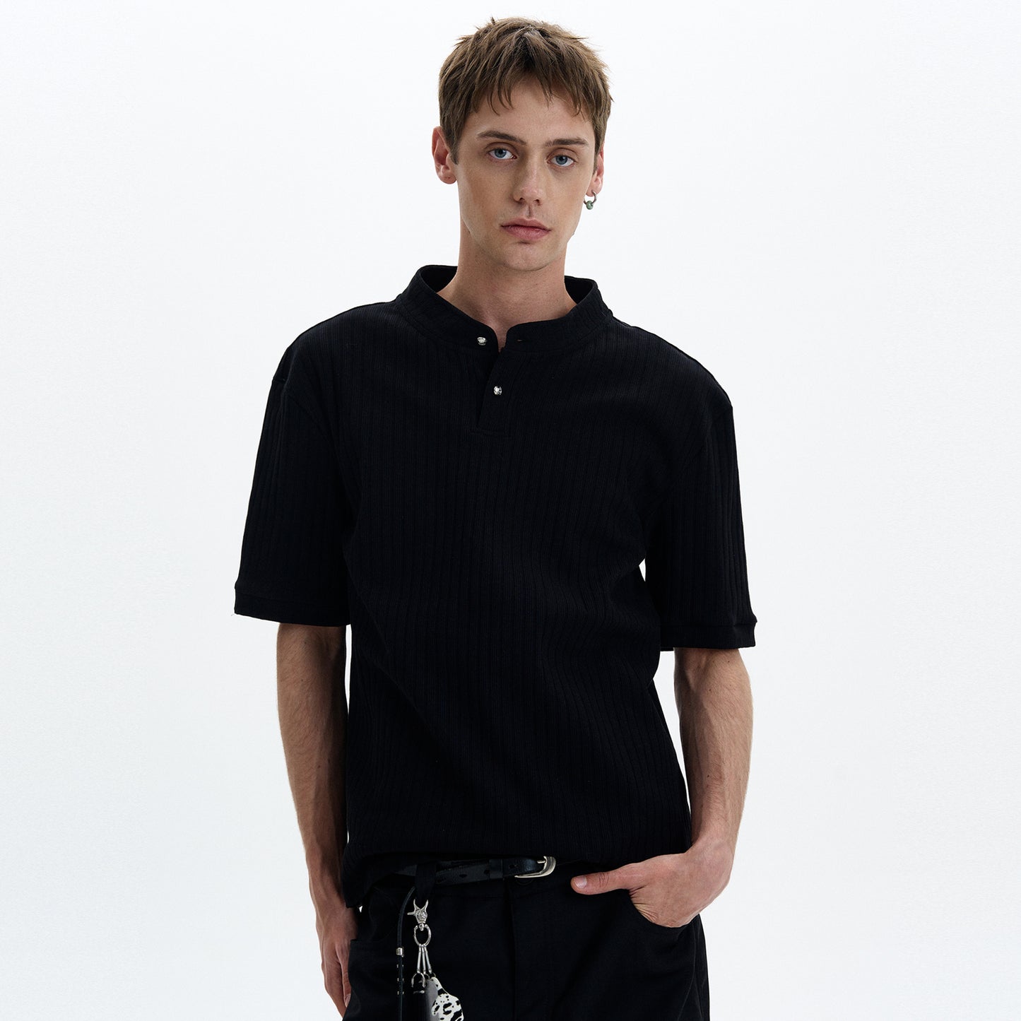 MADWITCH HENLEY NECK SHORT SLEEVE #G1343