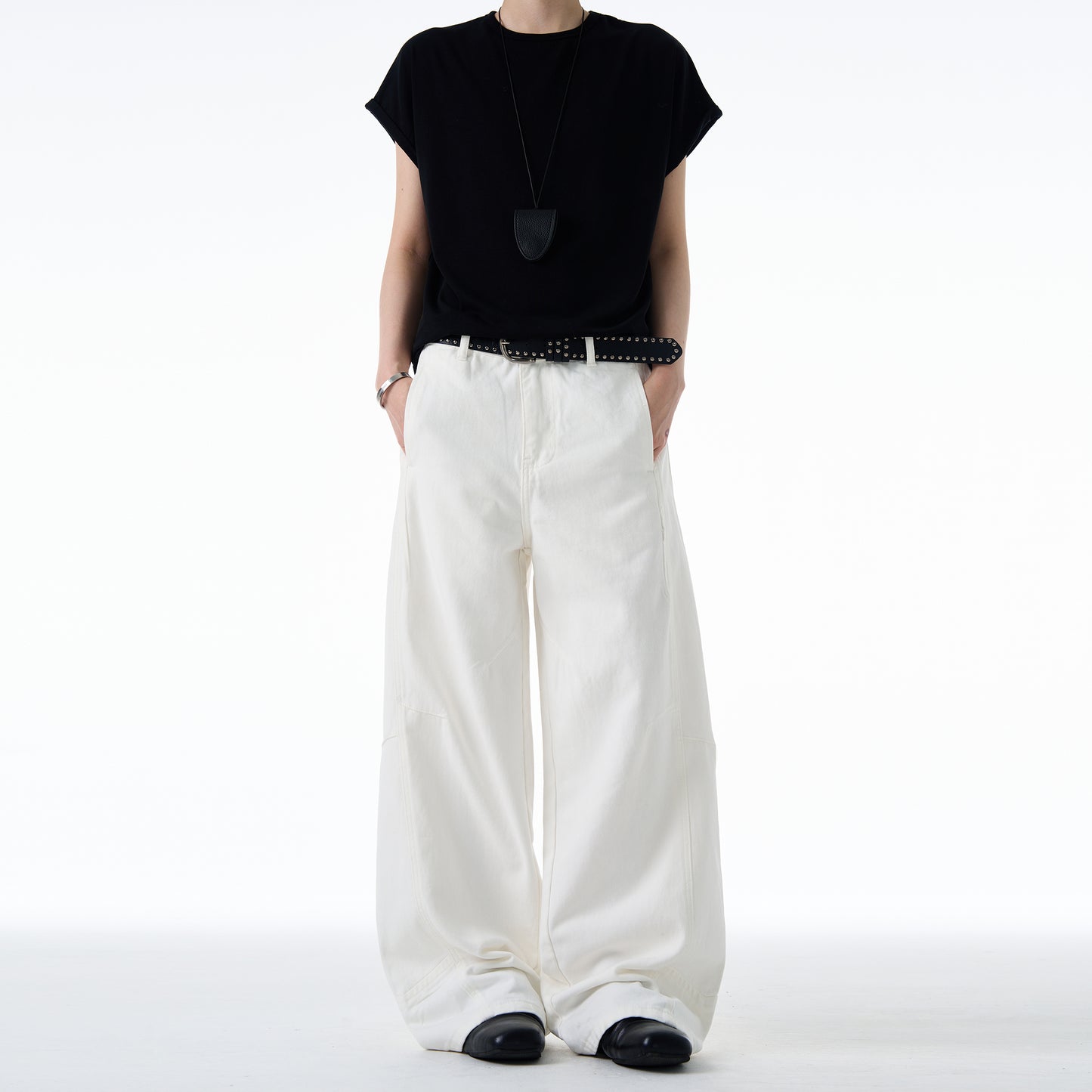 MADWITCH DISTRESSED WIDE LEG PANTS #CK3539