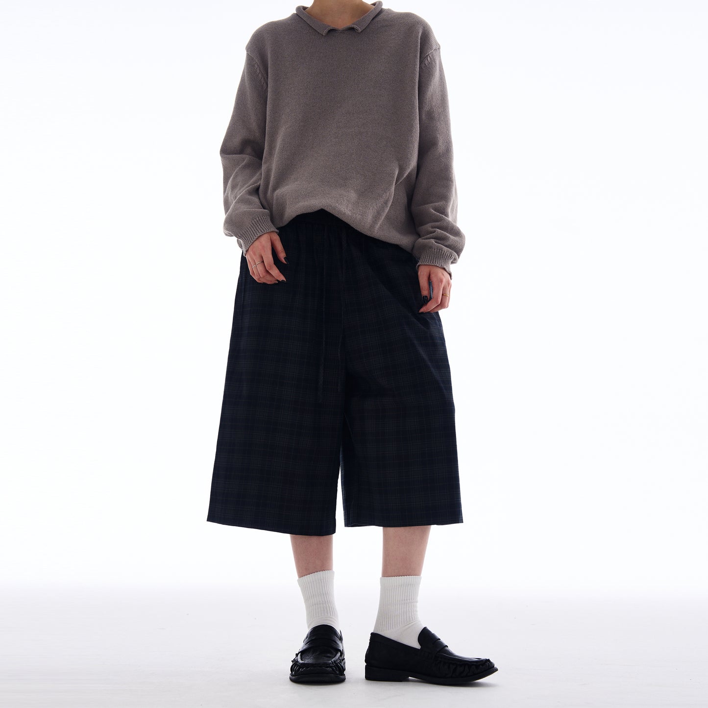 MADWITCH NEUTRAL VINTAGE CROPPED PANTS #L486