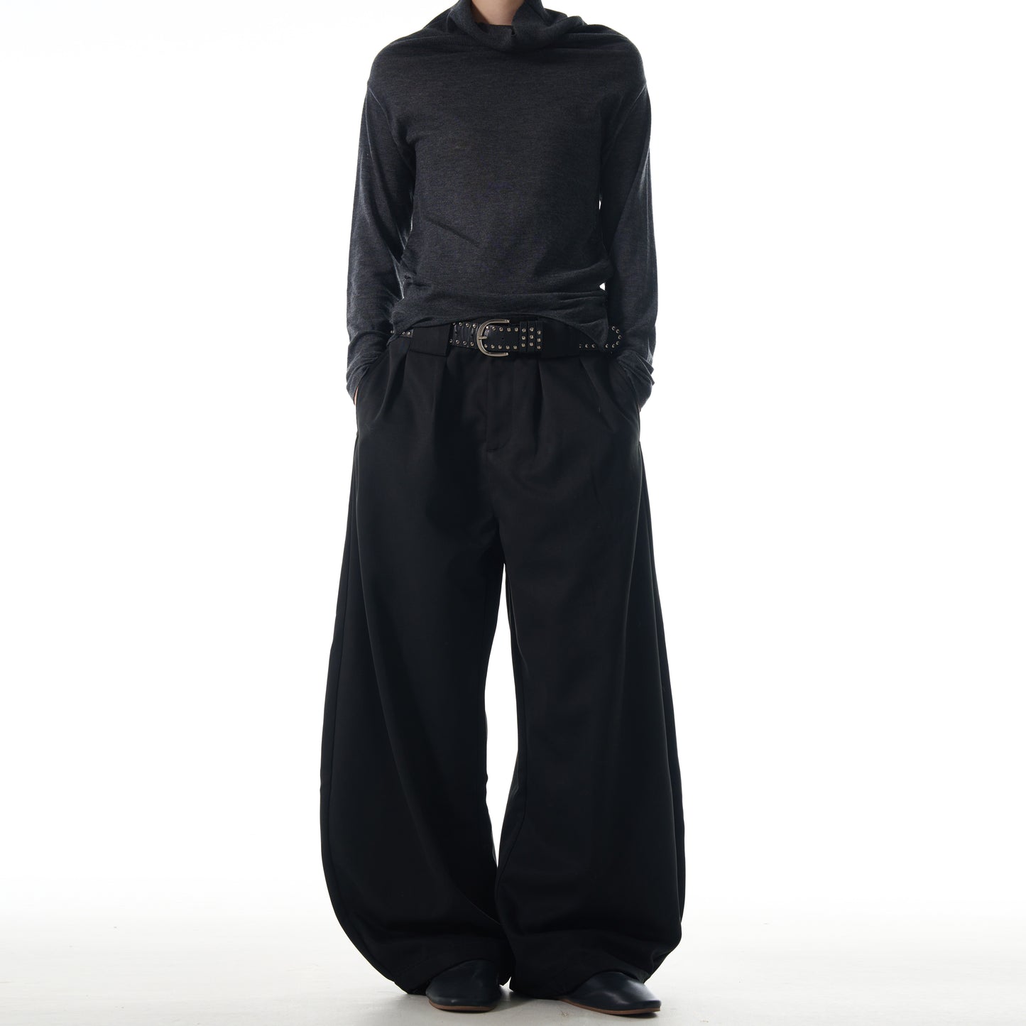MADWITCH MINIMALIST LOOSE-FIT TROUSERS #CK6611