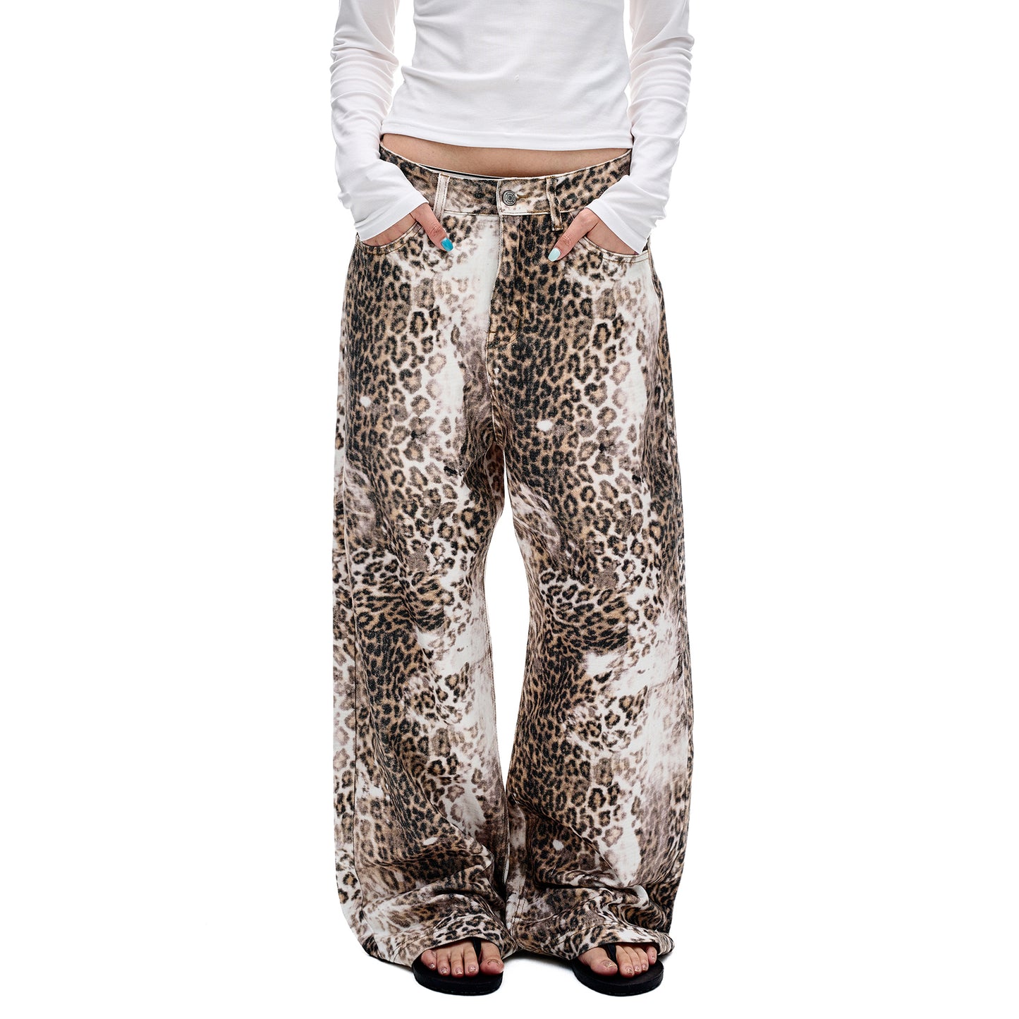 MADWITCH ARTISAN ANIMAL PRINT DENIM #DR6996