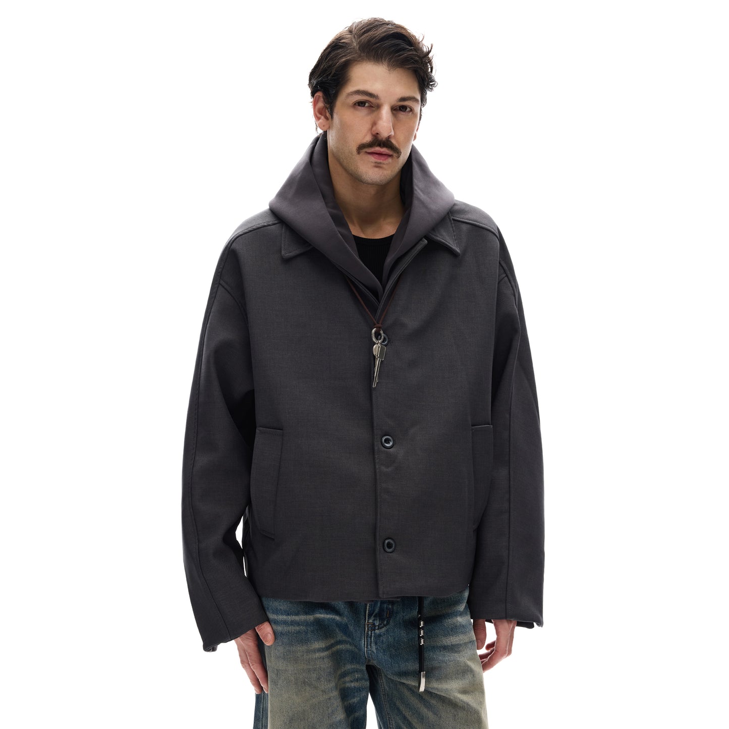 MADWITCH FAUX HOOD BLAZER #630021