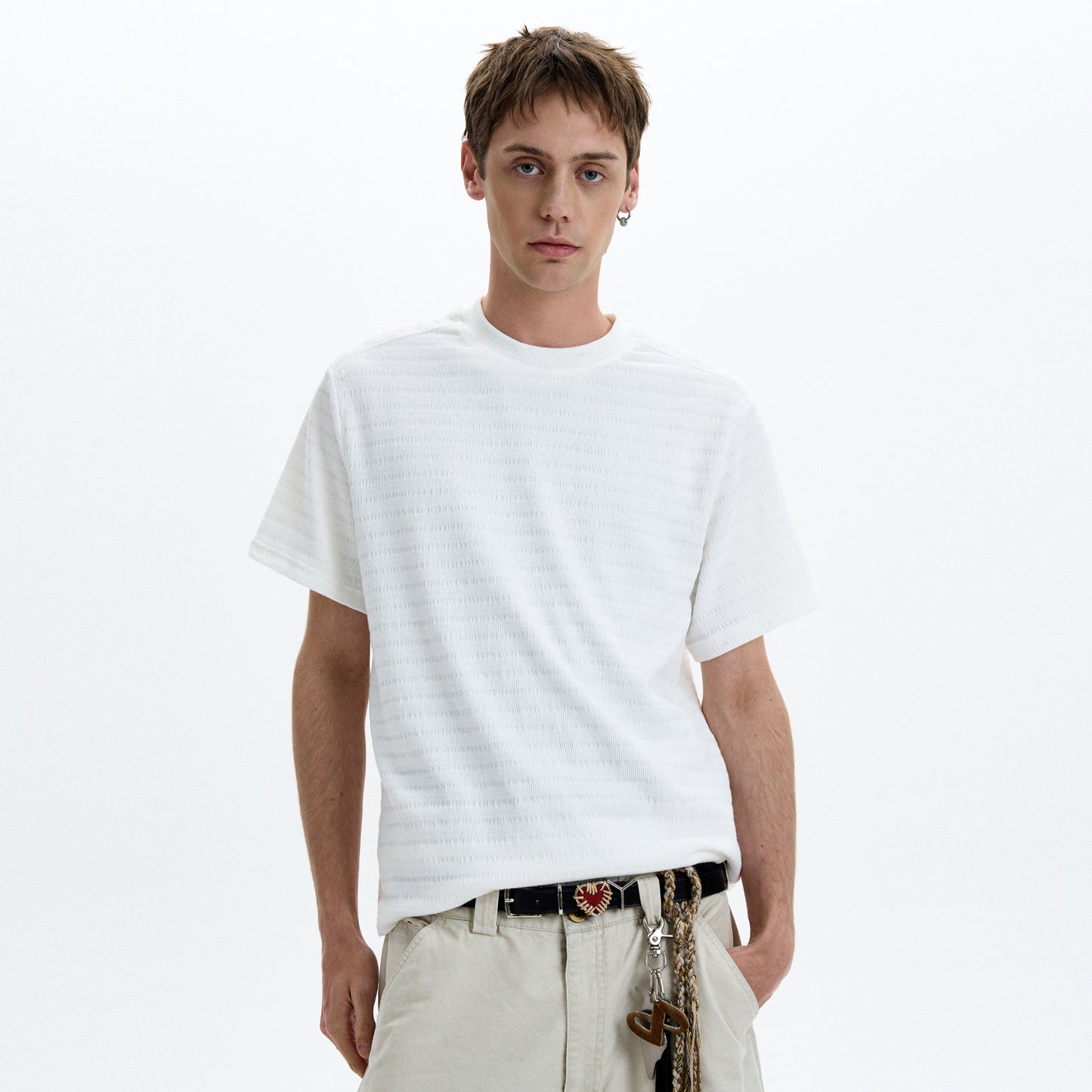 MADWITCH KNIT SHORT SLEEVE TEE #25050